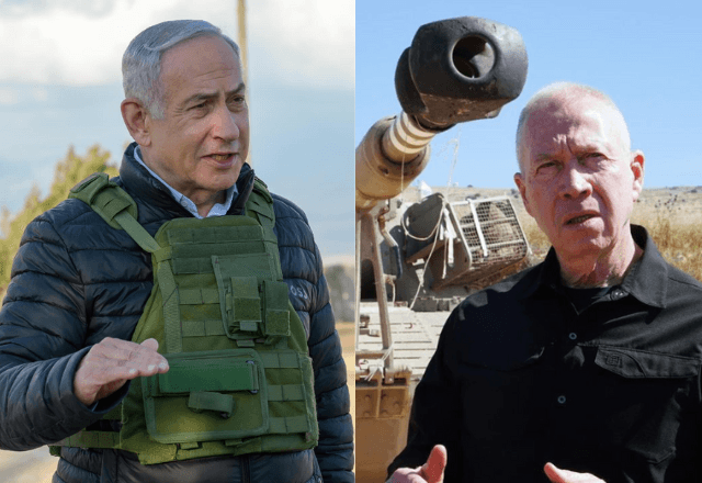 Benjamin Netanyahu e Yoav Gallant | Reprodução/Redes sociais