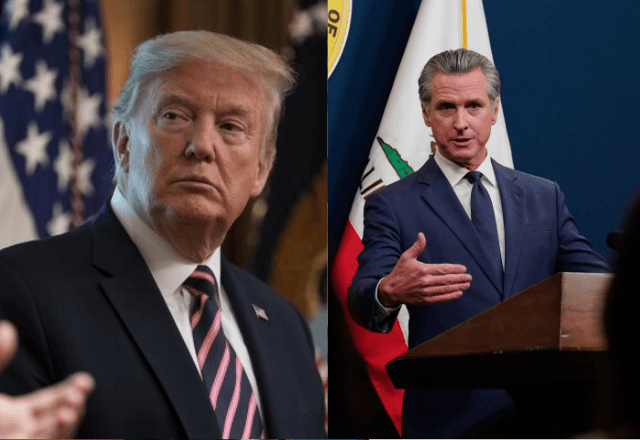 Donald Trump e Gavin Newson | Foto: AP 