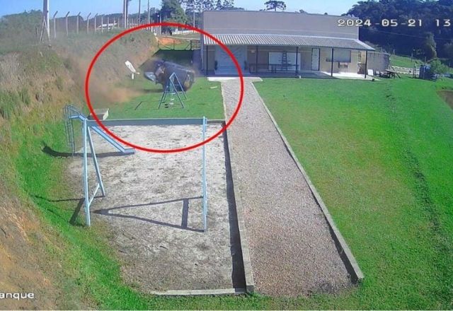 Vídeo flagra acidente que matou bebê de 9 meses e feriu família no Paraná