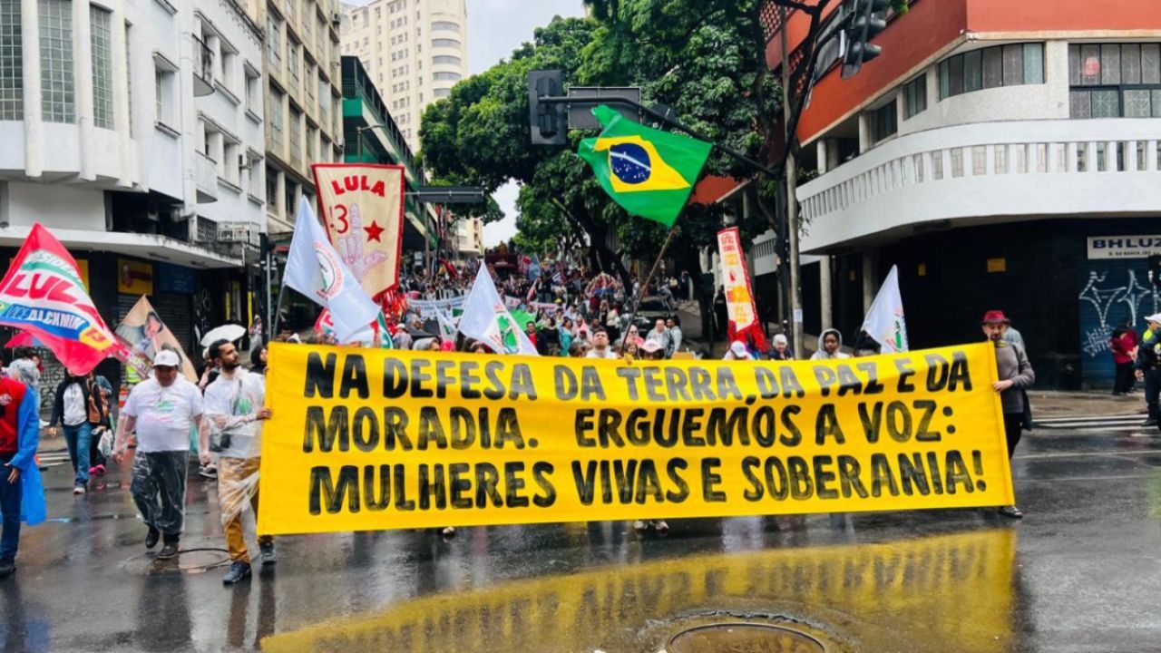Grito dos Excluídos reúne esquerda e movimentos sociais em BH | Edesio Ferreira/EM/D.A Press