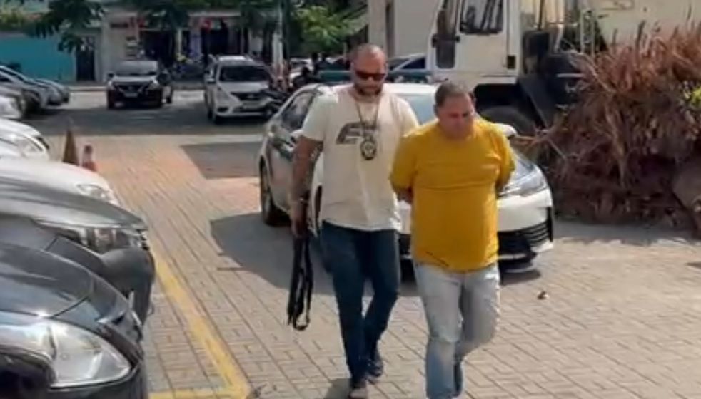 Homem acusado de matar ex-cunhado se entregou à polícia. | Reprodução/SBT RJ
