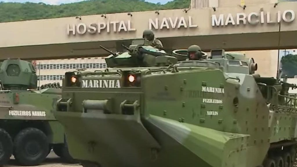 Marinha reforça segurança em torno do hospital no Rio onde médica foi atingida por bala perdida | Reprodução