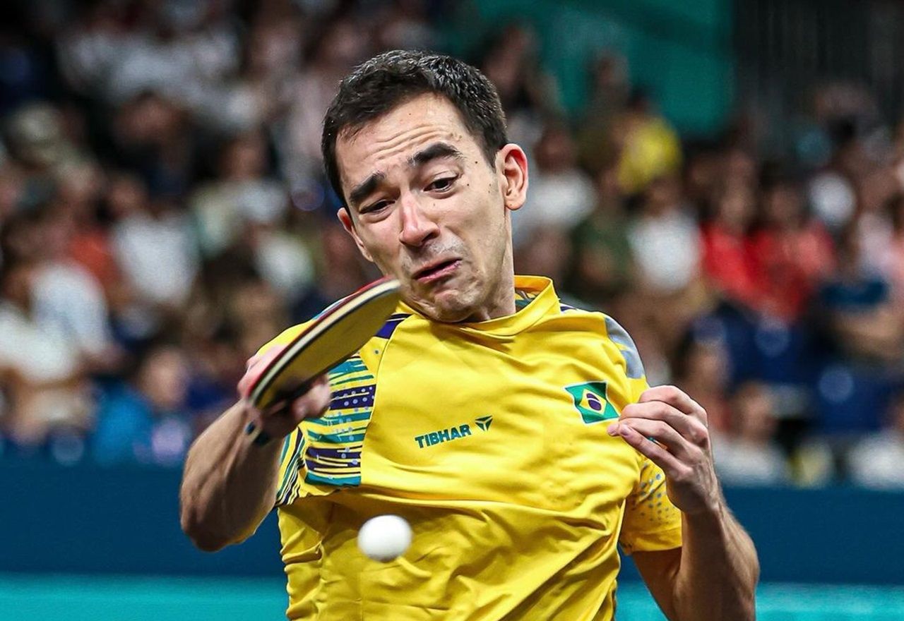 Hugo Calderano é o mesatenista brasileiro com o melhor ranking mundial já registrado (Foto: Wander Roberto / COB)