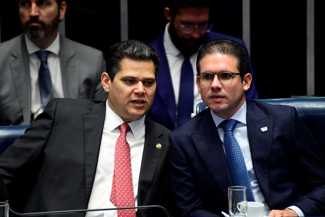 Os presidentes do Senado e da Câmara, Davi Alcolumbre e Hugo Motta | Saulo Cruz/Agência Senado