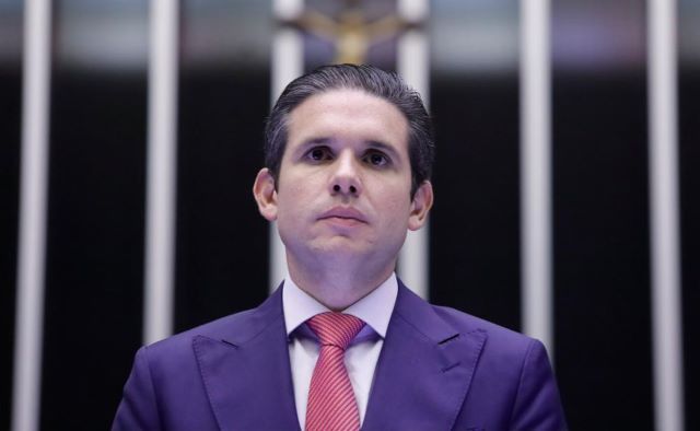 O presidente da Câmara dos Deputados, Hugo Motta (Republicanos-PB) durante sessão na casa.