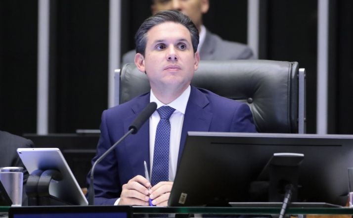 O presidente da Câmara, Hugo Motta, durante votação do PL Antifacção no plenário da Casa | Bruno Spada/Câmara dos Deputados