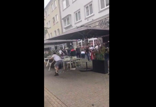 Torcedores brigaram em restaurante antes de jogo | Reprodução