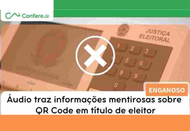 imagem da urna eletronica com selo enganoso do confere ai