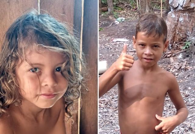 imagem de 2 meninos, um de cabelo comprido e outro de cabelo curto sorrindo