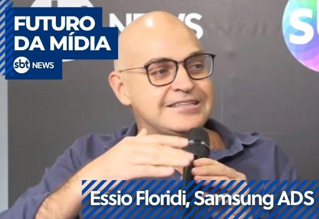 imagem de essio floridi, diretor da samsung ads em entrevitsta ao sbt news