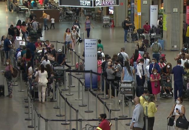 imagem do aeroporto de Guarulhos em São Paulo