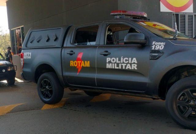 imagem mostra viatura da ROTAM GO