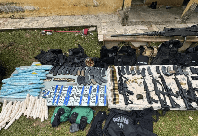 Arsenal encontrado em chácara | Divulgação 