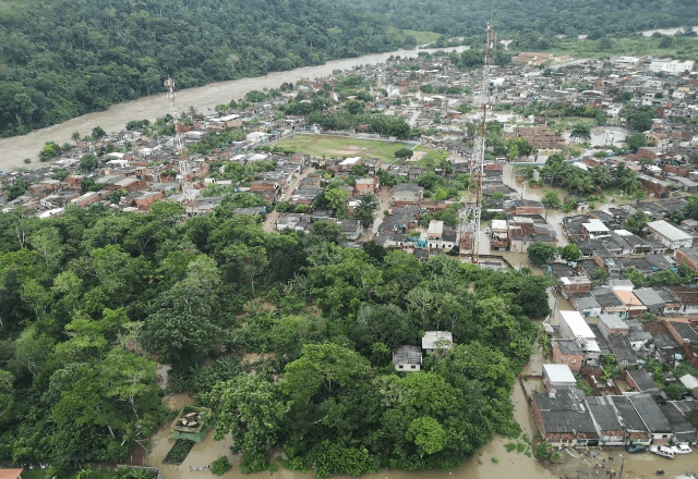 Chuvas na Bahia deixa cidades completamente alagadas | Foto: divulgação 
