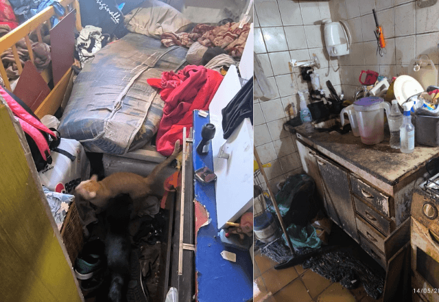 Idosa é resgatada em situação de maus tratos e abandono em SP | Foto: Polícia Civil
