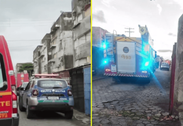 Incêndio atinge apartamento em Recife | Reprodução/TV Jornal