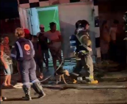 Casa incendiada na Cidade Ademar, em São Paulo | Reprodução
