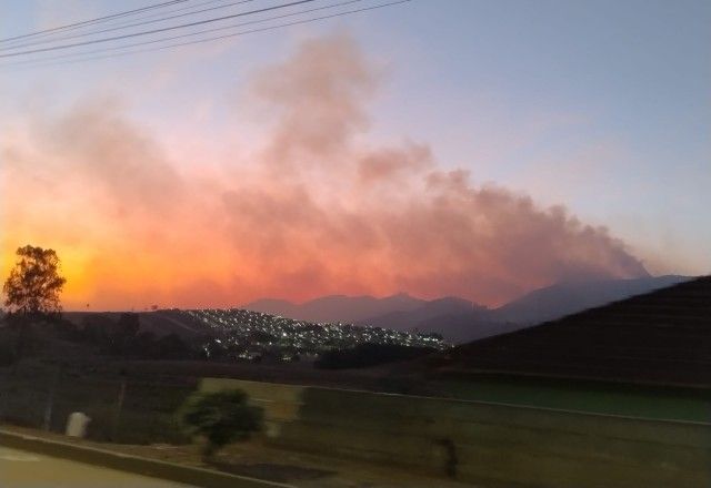 Incêndio na Serra da Piedade | Reprodução/Redes sociais