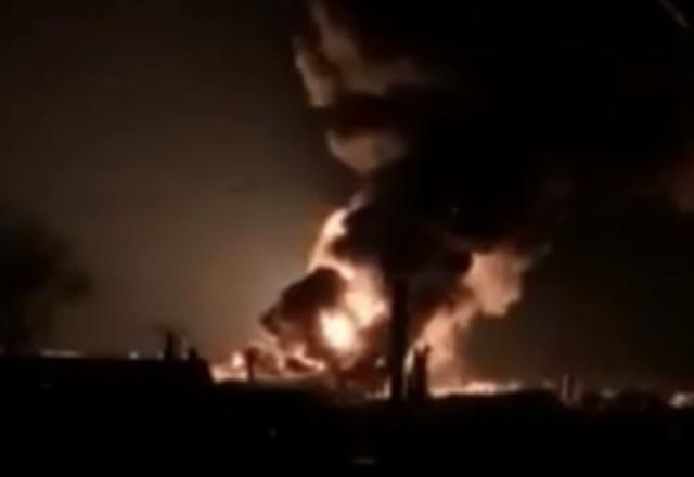 incêndio usina de petróleo