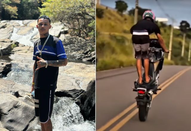 'Grau': jovem de 21 anos morre ao fazer manobra perigosa de moto em Varginha (MG) 'Grau': jovem de 21 anos morre ao fazer manobra perigosa de moto em Varginha (MG)