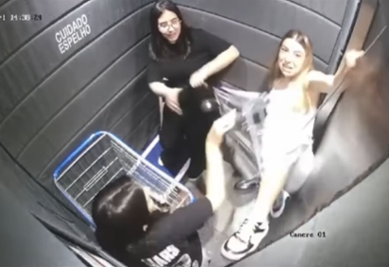Andriele Hubel ficou presa pela perna | Reprodução/Instagram