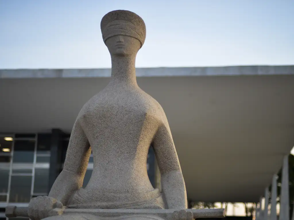 Estátua da Justiça, na fachada do STF | Marcello Casal Jr/ Agência Brasil