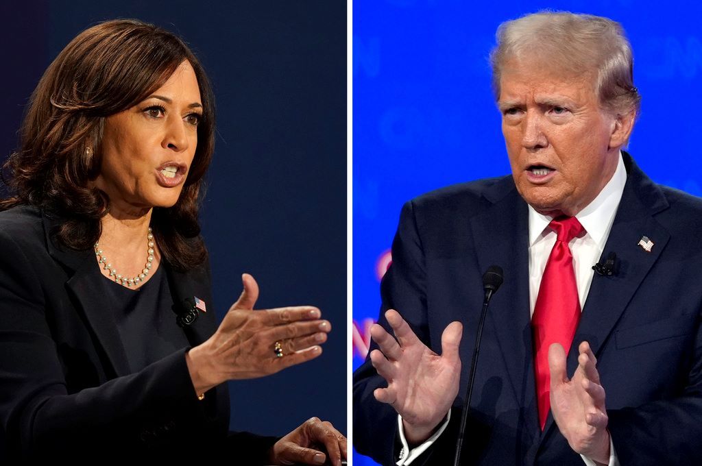 Kamala e Trump em debate | AP Photo