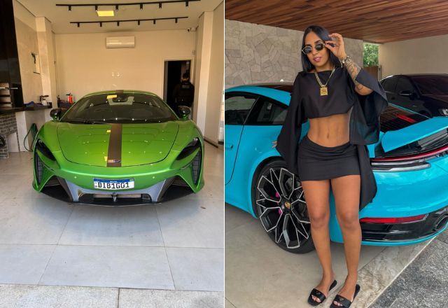 Carros de luxo foram encontrados na garagem da influenciadora Karol Digital | Reprodução