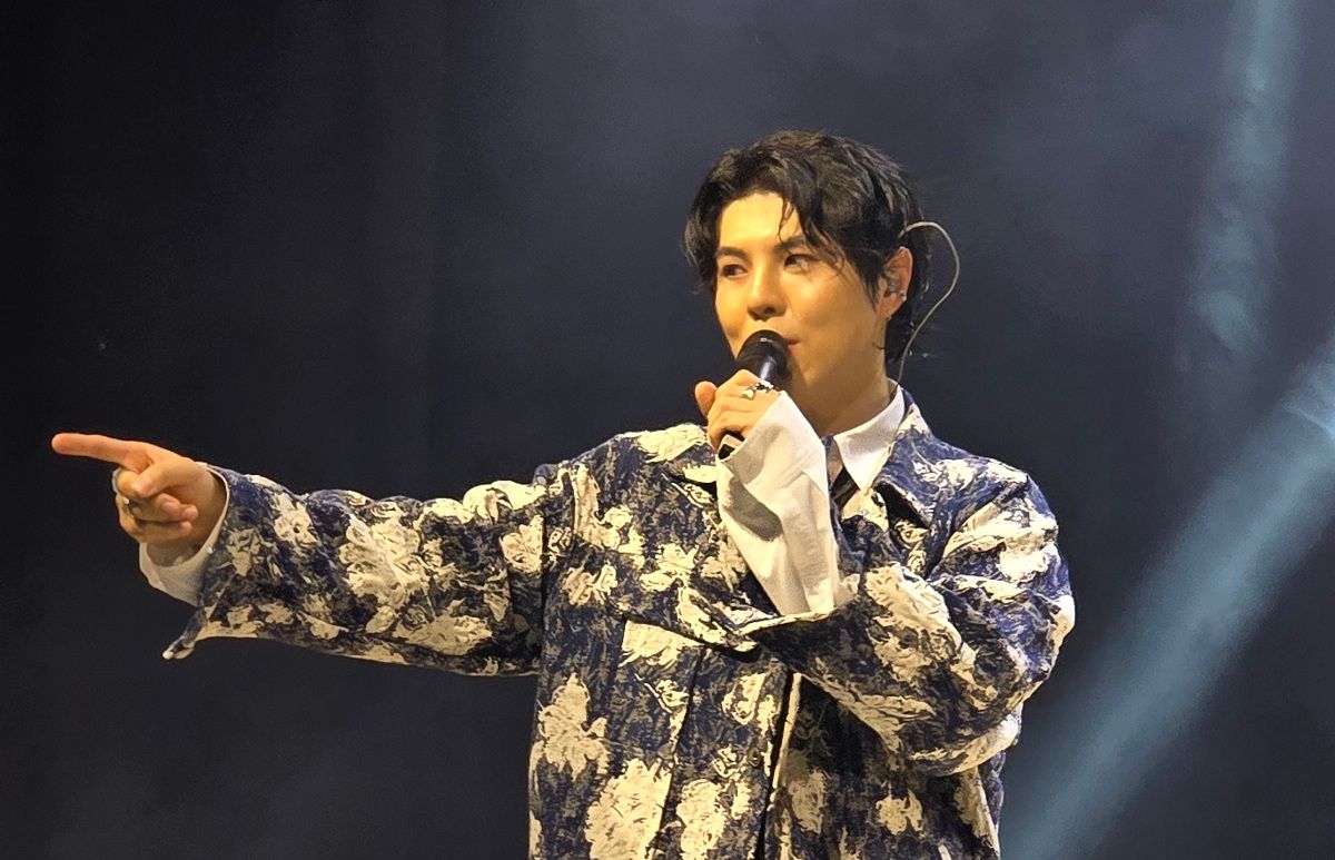 Kisu, astro do K-pop, roda o Brasil em turnê com trilhas de doramas. | Luciana Cavalcante/SBT