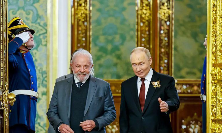 Lula e Putin durante reunião bilateral em Moscou | Agência GOV\Ricardo Stuckert