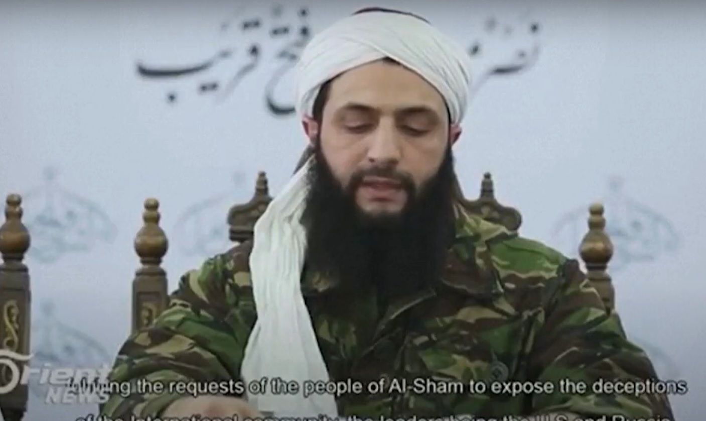 O líder rebelde sírio Abu Mohammed al-Golani | Reprodução/DRM News/Oriente News