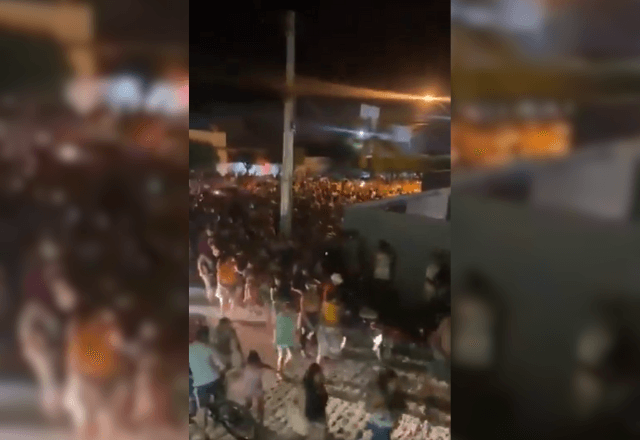 Tumulto durante linchamento em Pernambuco | Reprodução/X
