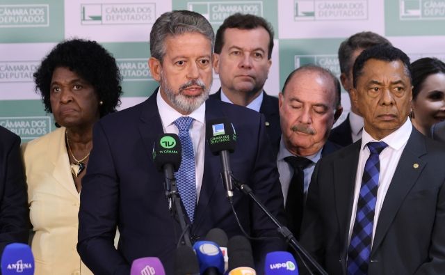 O presidente da Câmara, Arthur Lira, durante entrevista. (Marina Ramos/Câmara dos Deputados)