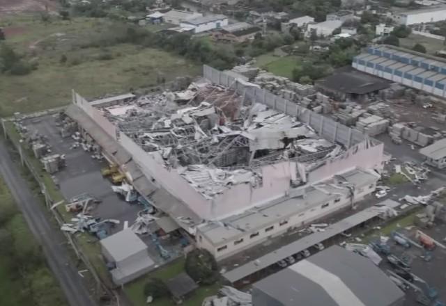 Temporal no Rio Grande do Sul deixa uma pessoa morta Temporal no Rio Grande do Sul deixa uma pessoa morta
