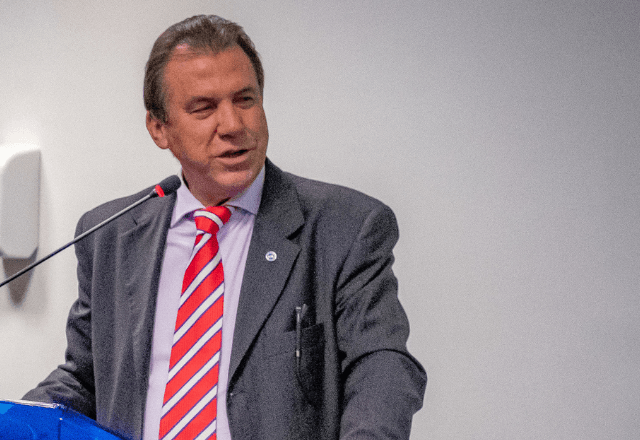 Ministro discursou em evento de Solenidades de Aniversário dos 58 anos do FGTS | Divulgação/Ministério do Trabalho e Emprego