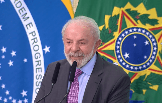 O presidente Lula durante evento no Palácio do Planalto, em Brasília | Reprodução/YouTube @canalgov