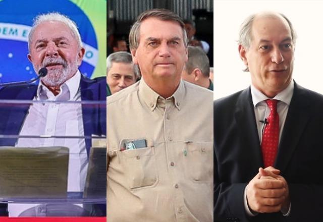 lula, bolsonaro e ciro