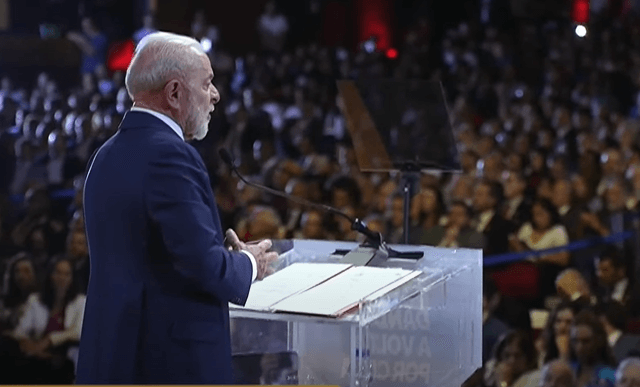 Evento do governo Lula (PT) ocorre em momento de perda de popularidade e aumento de insatisfação dos eleitores | Reprodução/CanalGov