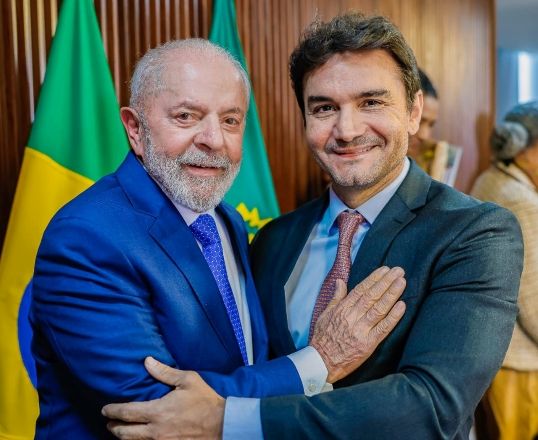 O presidente Lula e o ministro do Turismo, Celso Sabino, filiado ao União Brasil | Ricardo Stuckert/PR