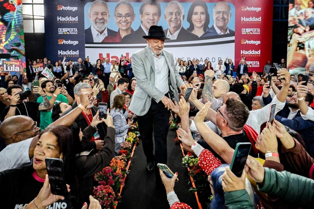 O presidente Lula durante convenção estadual do PT para as eleições de 2026 | Ricardo Stuckert