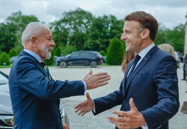 O presidente Lula e o presidente da França, Emmanuel Macron | Ricardo Stuckert/PR