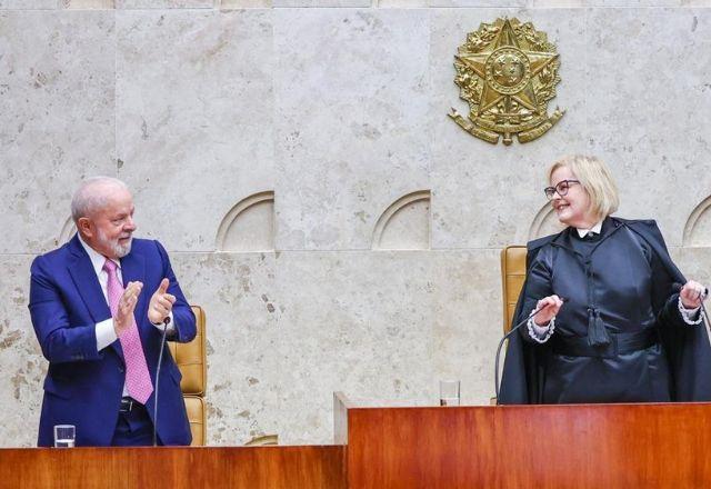 lula e rosa weber no plenário do STF
