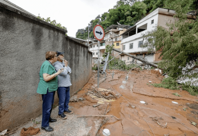 Visita de Lula a Juiz de Fora após as fortes chuvas que devastaram o município |  Reprodução Ricardo Stuckert/Presidência da República