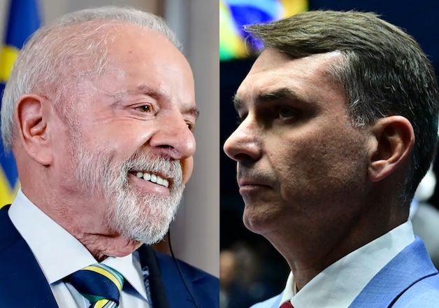 O presidente Luiz Inácio Lula da Silva e o senador Flávio Bolsonaro | Ricardo Stuckert/PR - Flávio Bolsonaro/Flickr