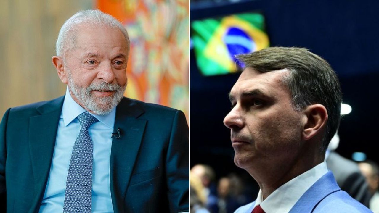 Luiz Inácio Lula da Silva (PT) e Flávio Bolsonaro (PL) | Ricardo Stuckert/PR e Geraldo Magela/Agência Senado