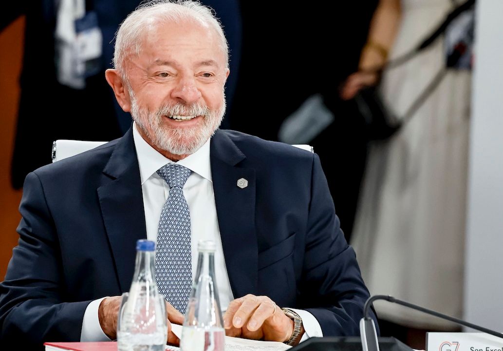 Lula sorri em discurso na cúpula do G7, em Évian-les-Bains, na França | Ricardo Stuckert/PR