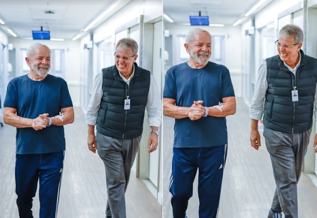 Lula no hospital | Reprodução/Redes sociais