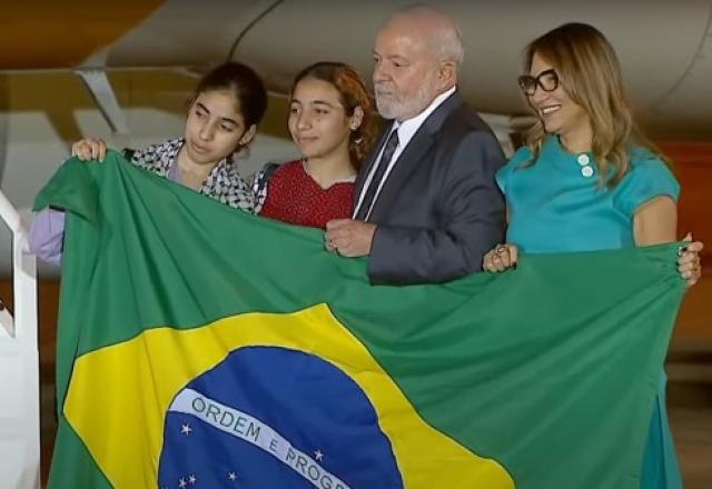 lula, janja e brasileiras resgatadas