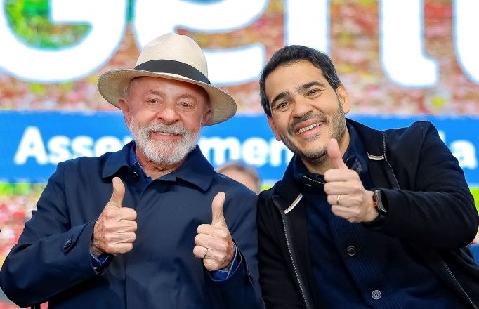 O presidente Lula (à esquerda) e Jorge Messias (à direita) | Ricardo Stuckert/PR