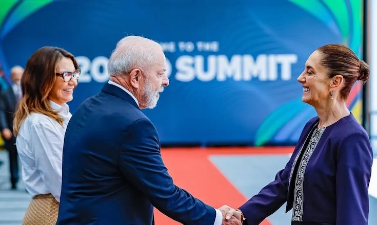 Lula e a presidente do México, Claudia Sheinbaum | Ricardo Stuckert/PR